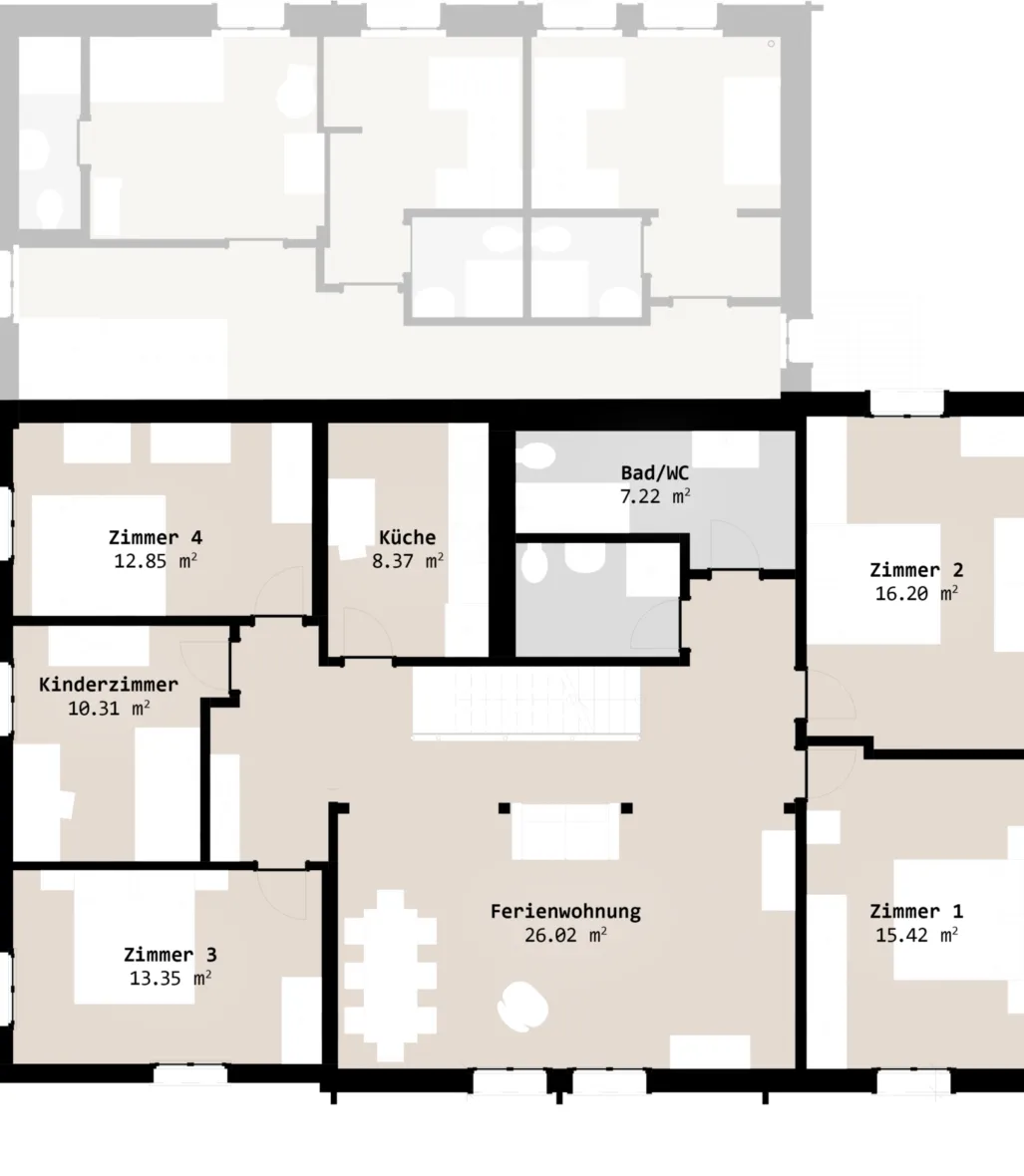 Grundriss Ferienwohnung